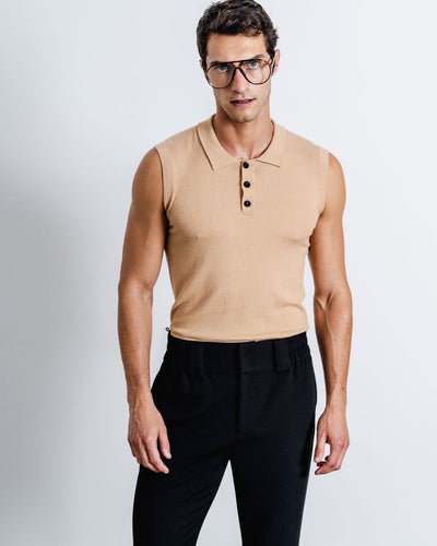 Luca Sleeveless Polo