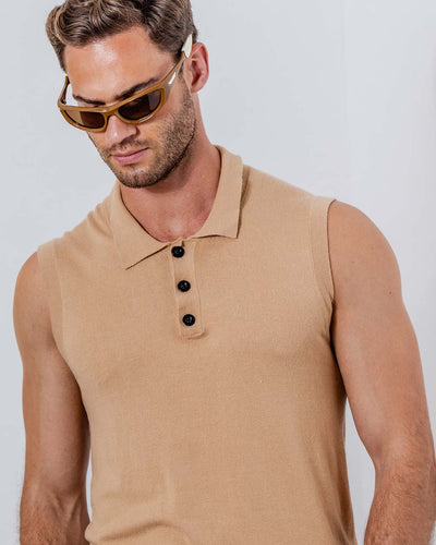 Luca Sleeveless Polo