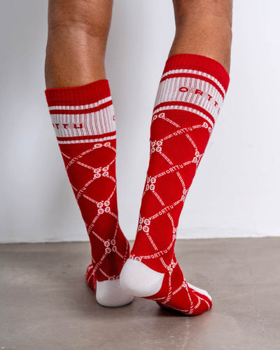 Monogram Socks Red