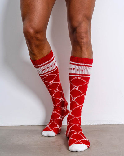 Monogram Socks Red