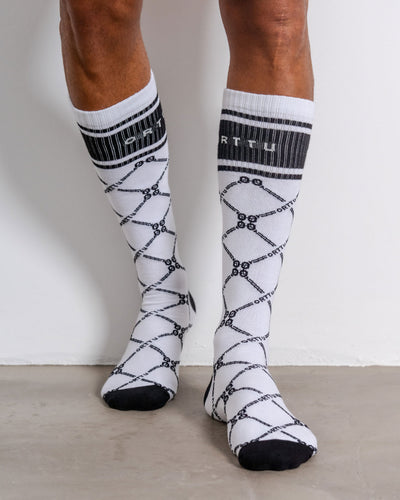 Monogram Socks White