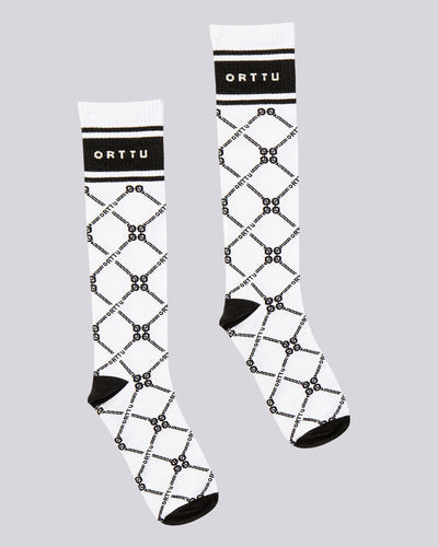 Monogram Socks White