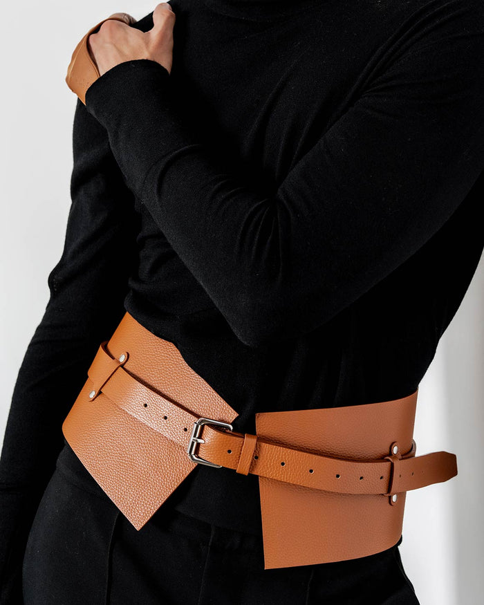 Autograph Leather Corset Belt