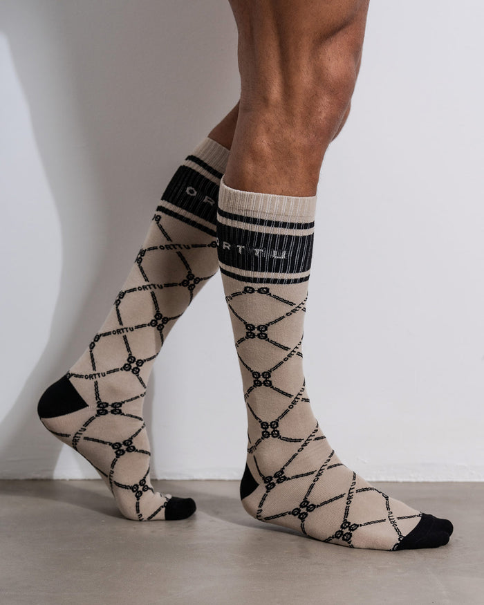 Monogram Socks Sand