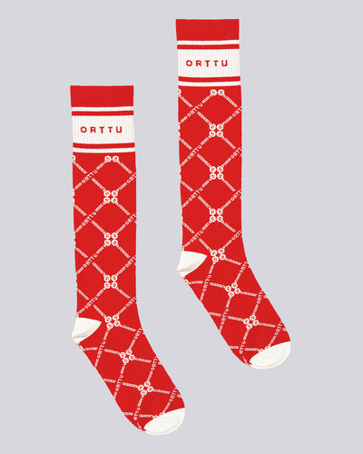 Monogram Socks Red